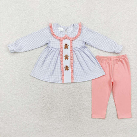 christmas Plaid gingerbread girls set