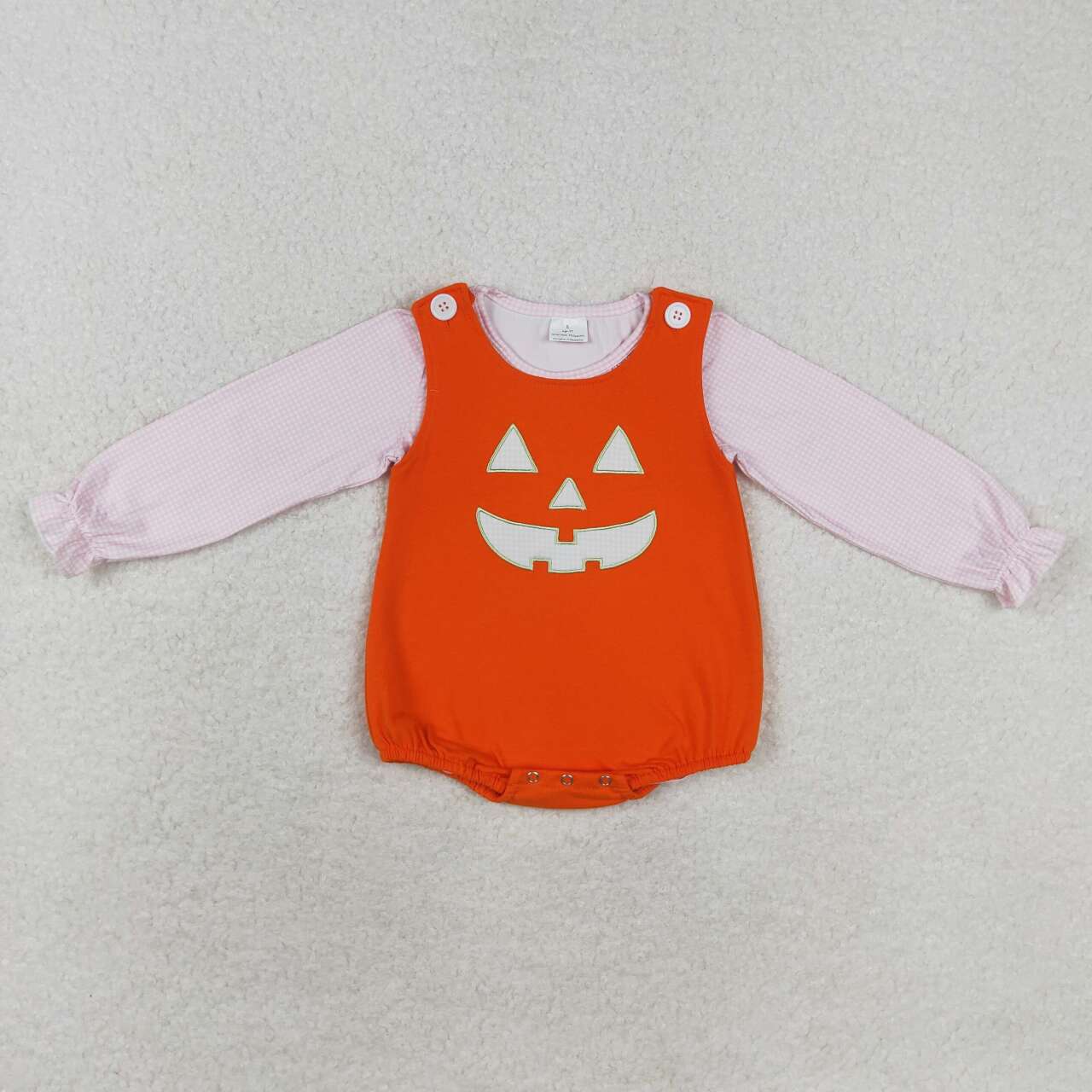 Halloween Pink 2pc long sleeves romper