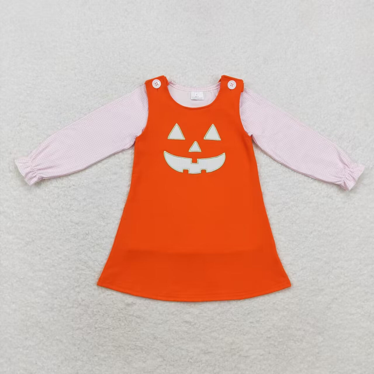 Halloween Orange sleeveless long sleeve Girls Dress