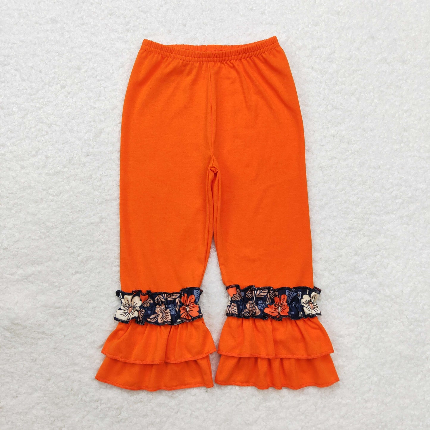 Orange floral Pants