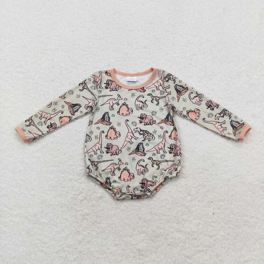 Dinosaur Print long sleeves romper