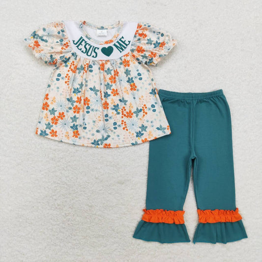 floral love me Pants Girls Set
