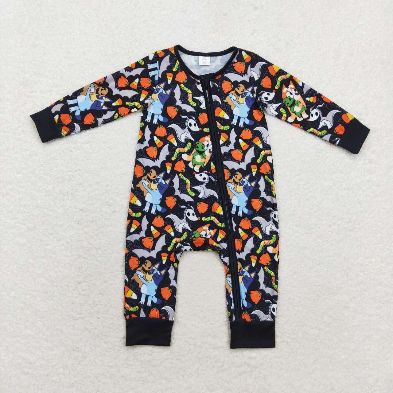 Halloween Cartoon Dog Baby Romper With zipper