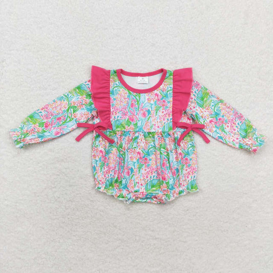 floral Print Baby Romper