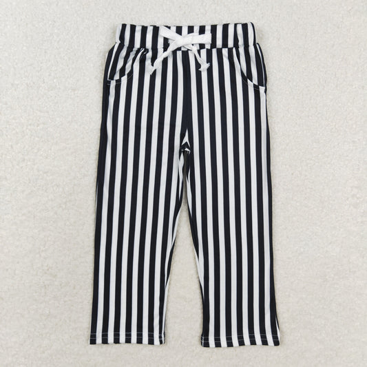 black and white stripes Pants