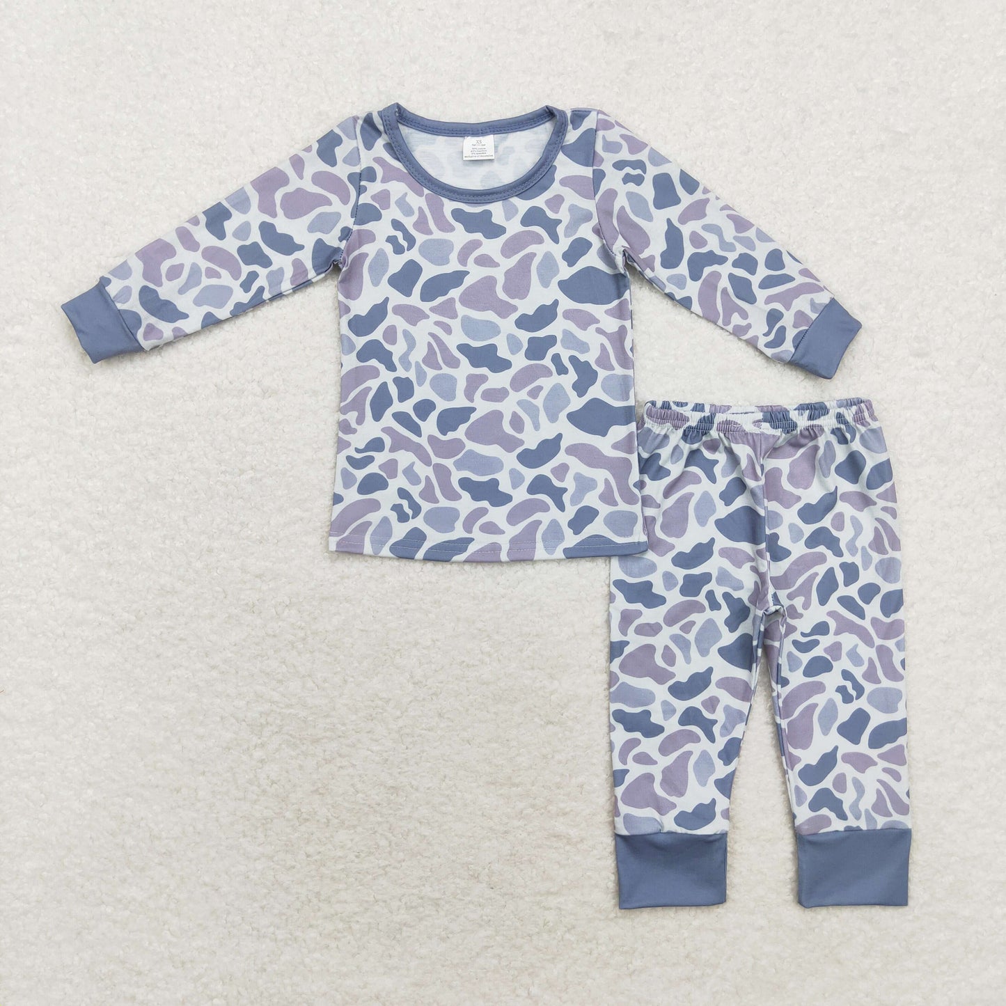 Blue Camo print Long Sleeve pajamas