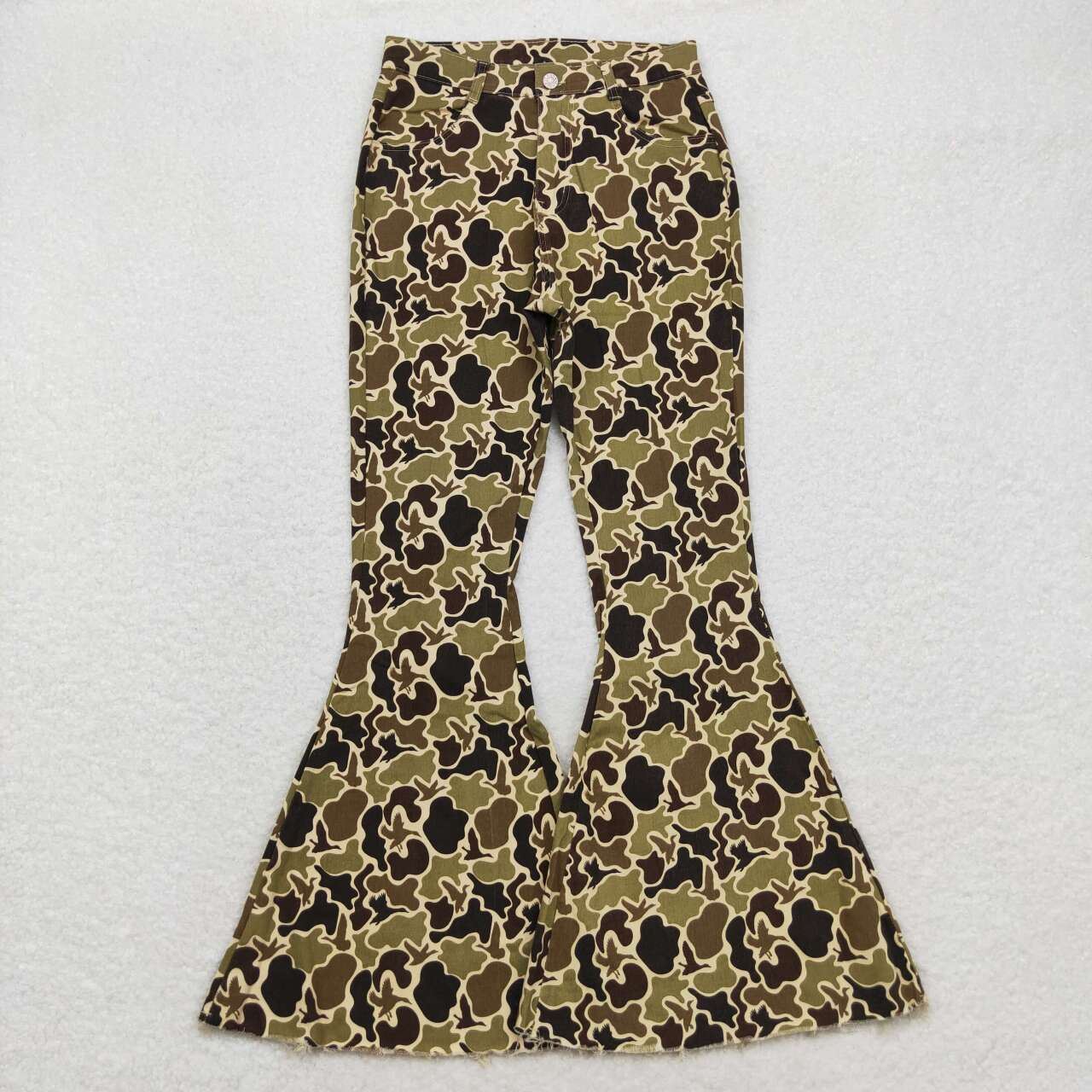 Adult Duck Camo Bell-bottom jeans