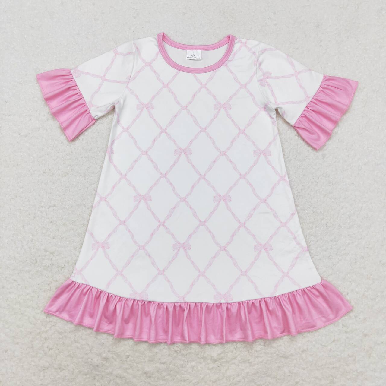 Bow print Girls Dress