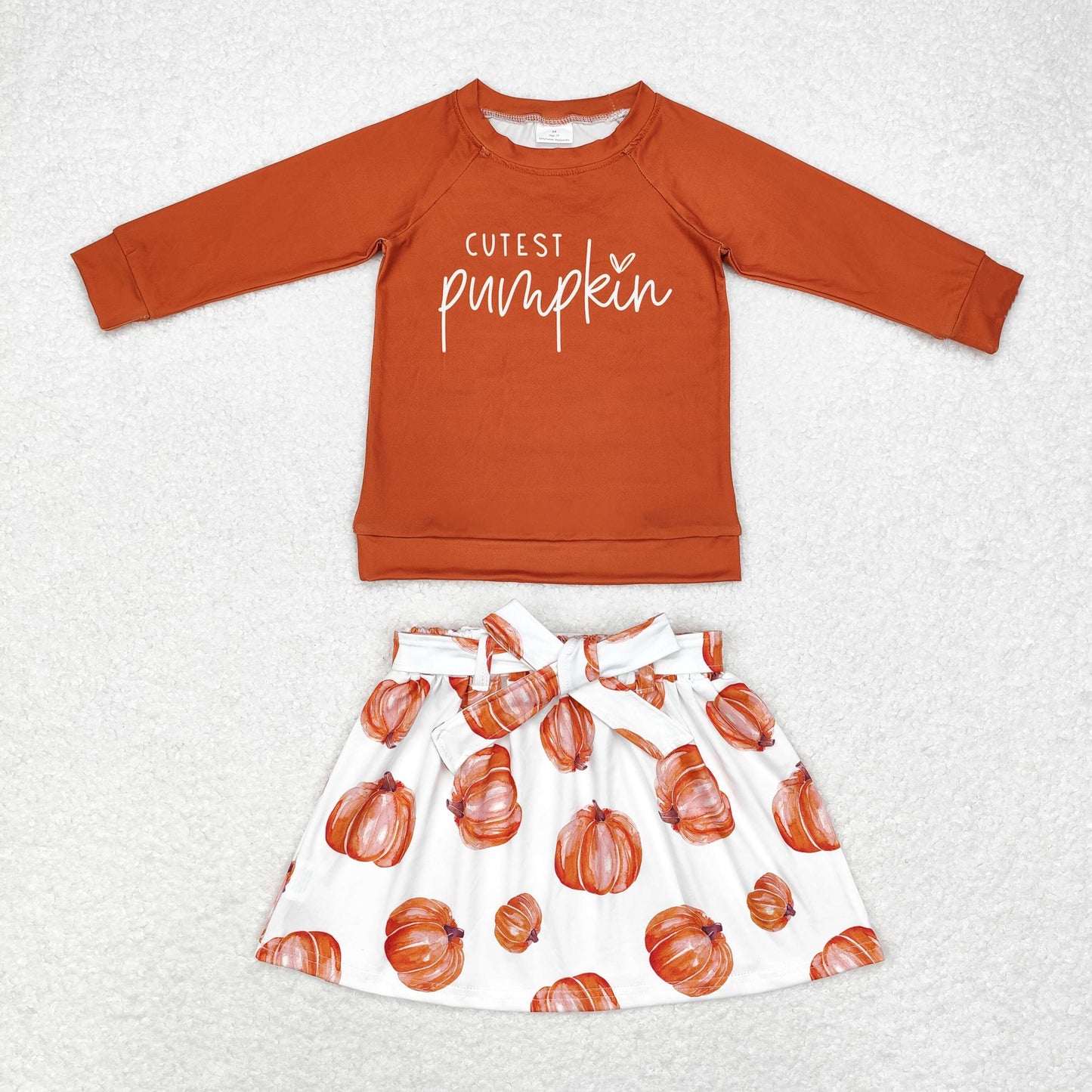 cute pumpkin Skirt Girls Outfits