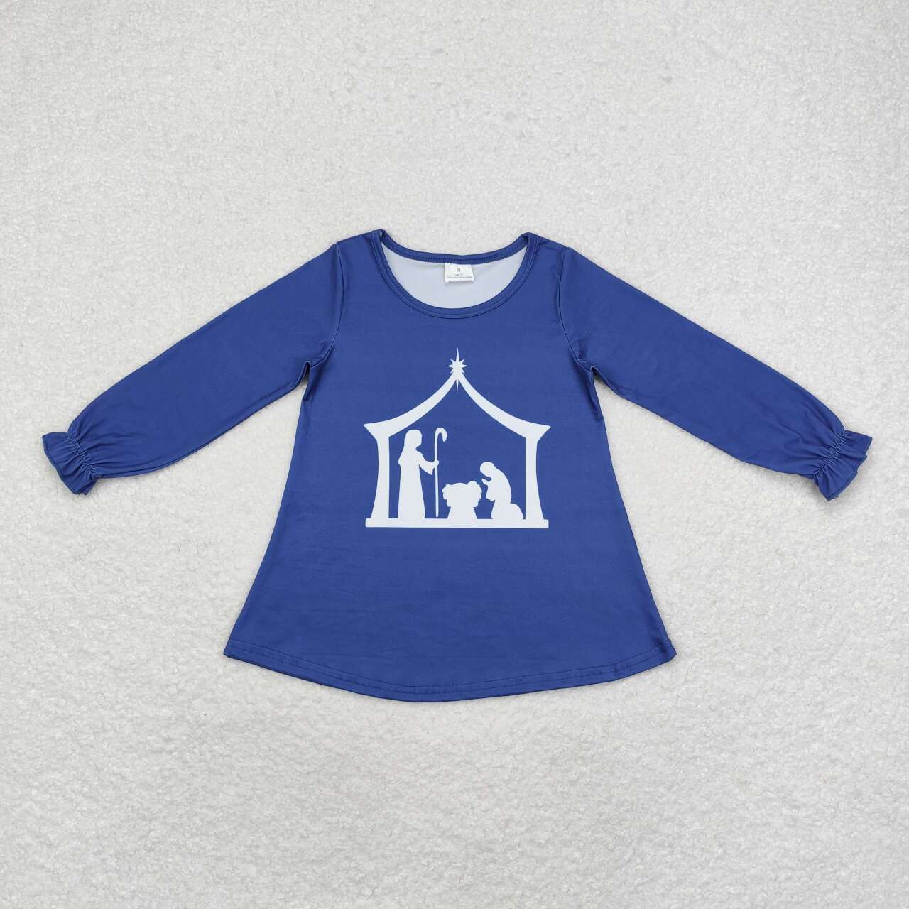 Blue Print long Sleeve Top