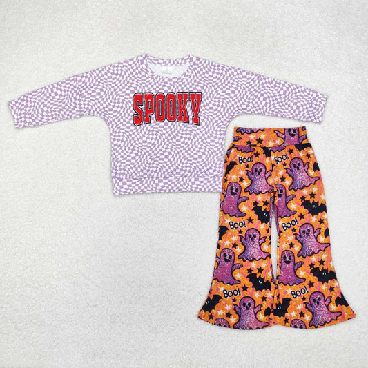 Halloween ghost Long Sleeve Girls Set