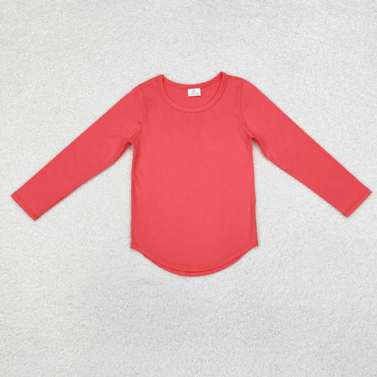 coral Print long Sleeve Shirt