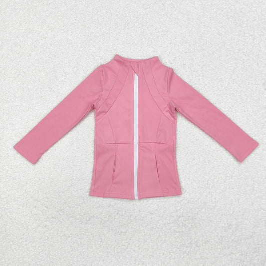 Pink sports coat tops