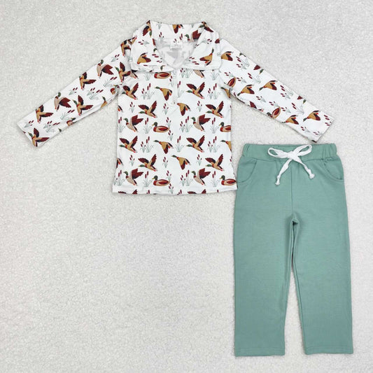 Duck print long sleeve Boy Set