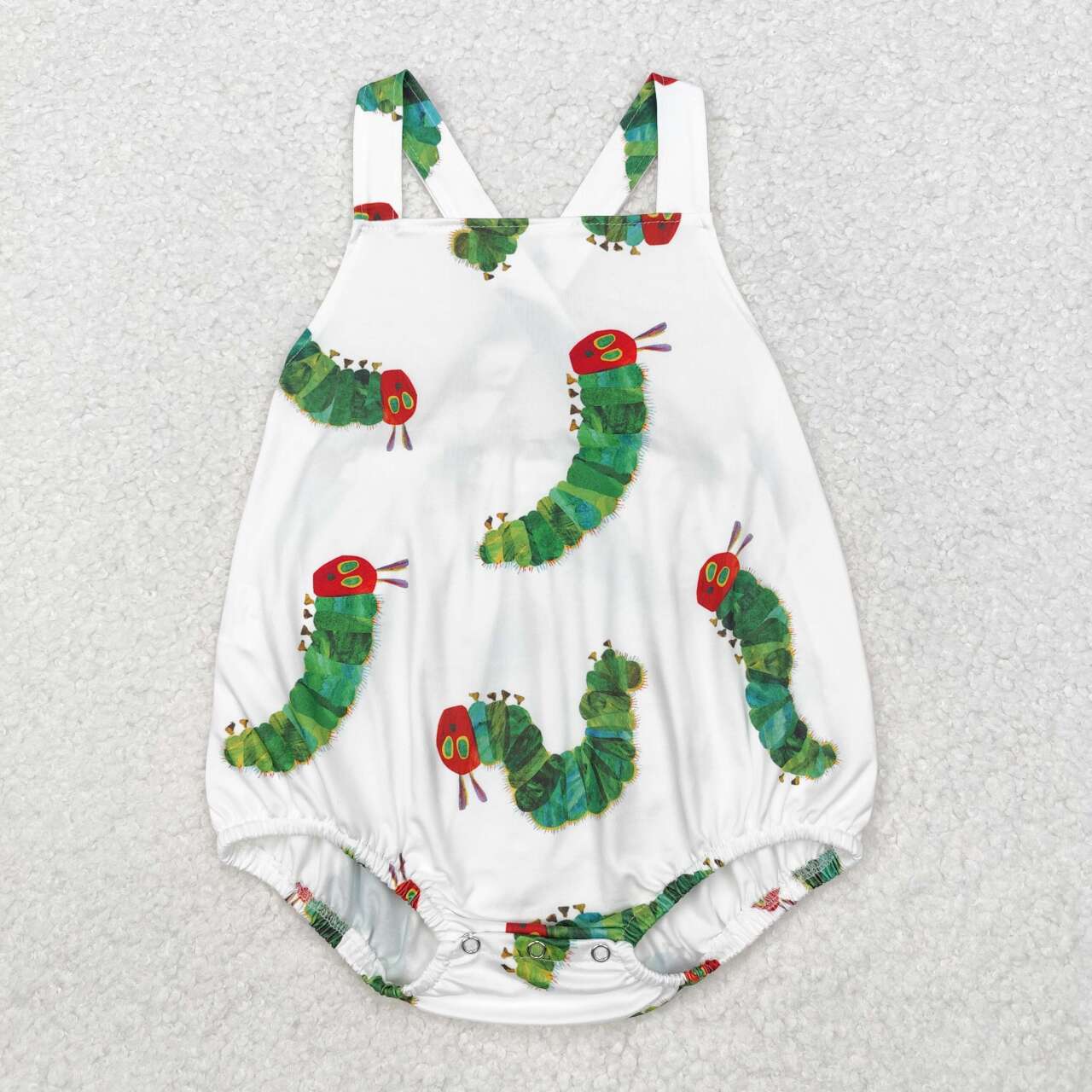 Caterpillar Sleeveless Print boy Baby Romper