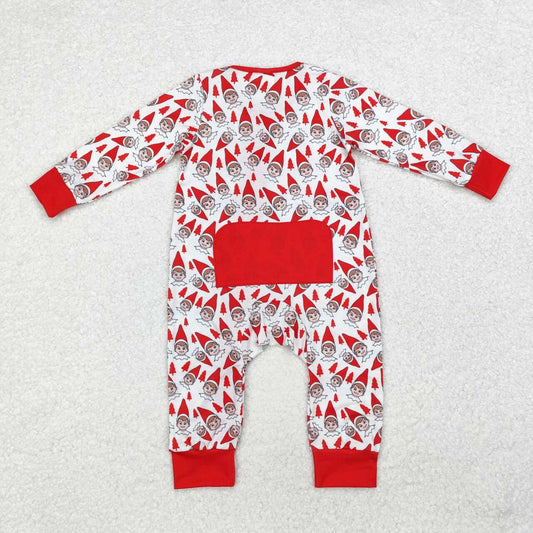 Christmas Red print Long Sleeve Pajamas ( material contains bamboo )