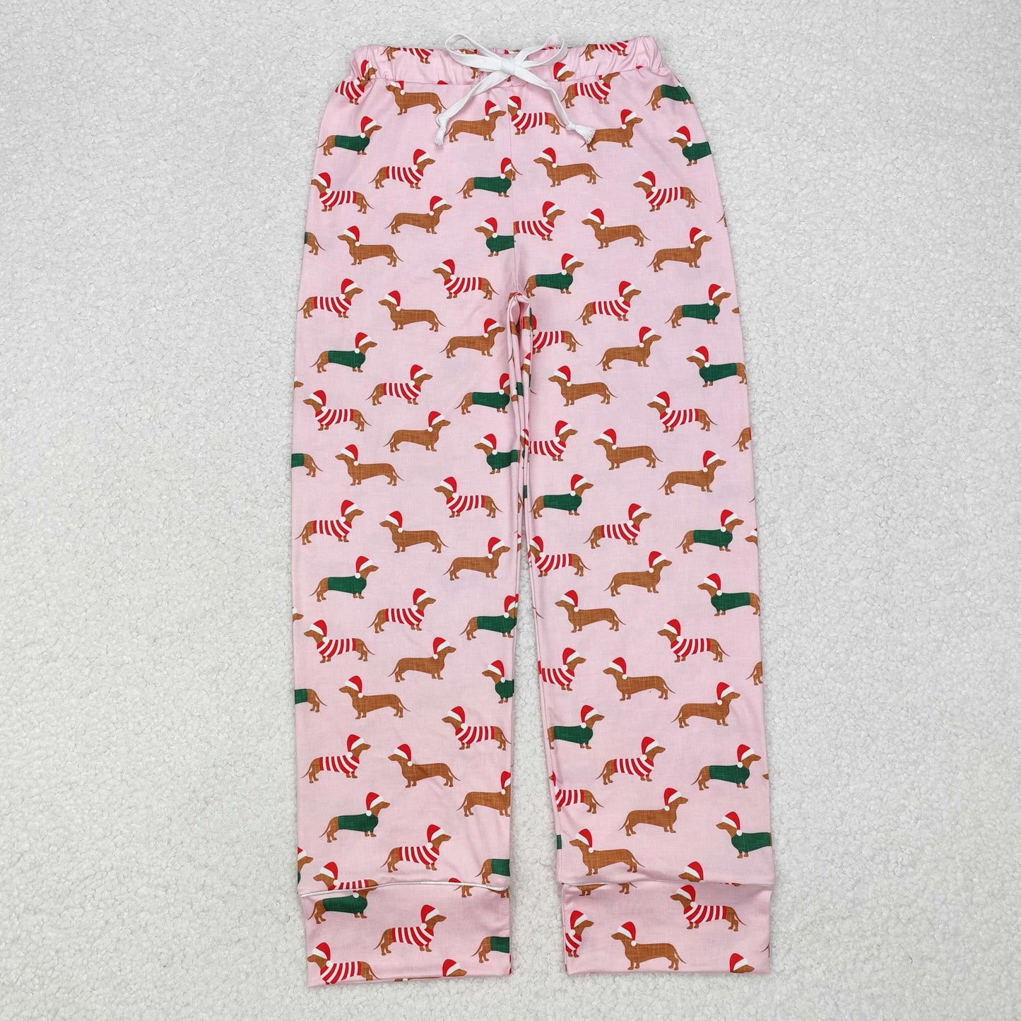 Adult Christmas Pink dog Pants for women