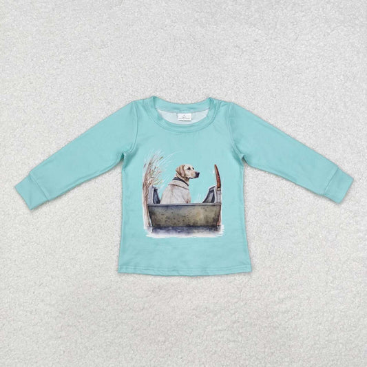 Blue Dog Shirt Long Sleeve Shirt