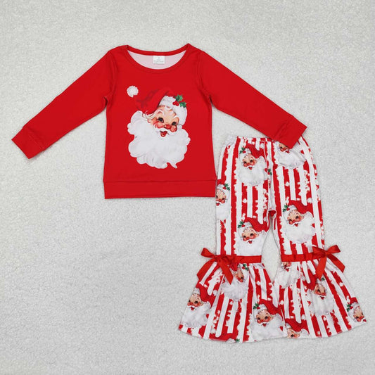 Christmas Red santa Print Girls Set