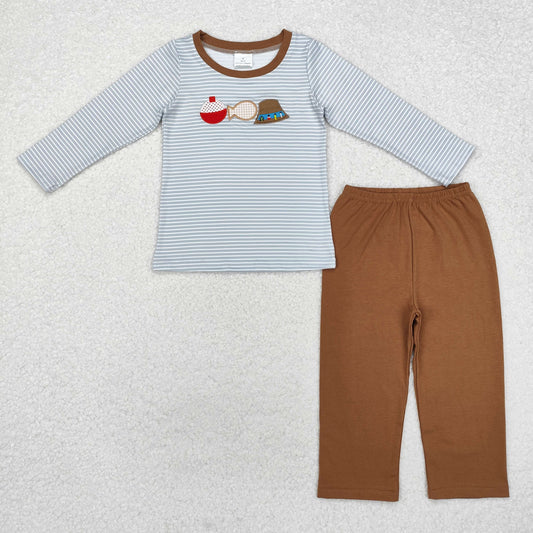 going fish Embroidered Boy Set