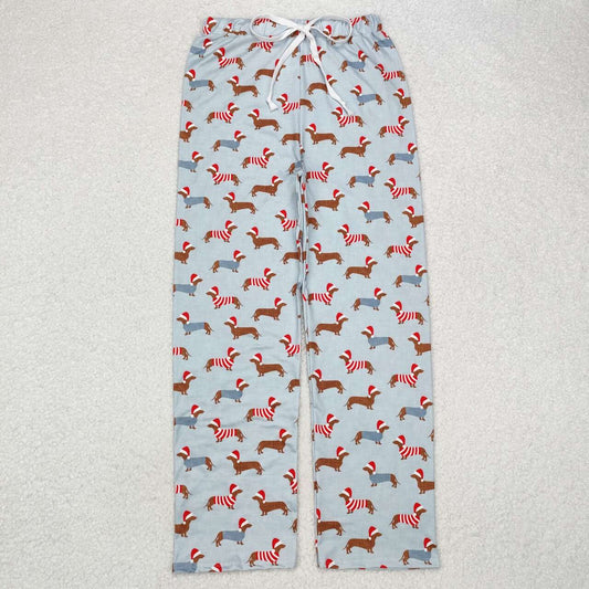 Adult Blue Cartoon Dog Pants for women