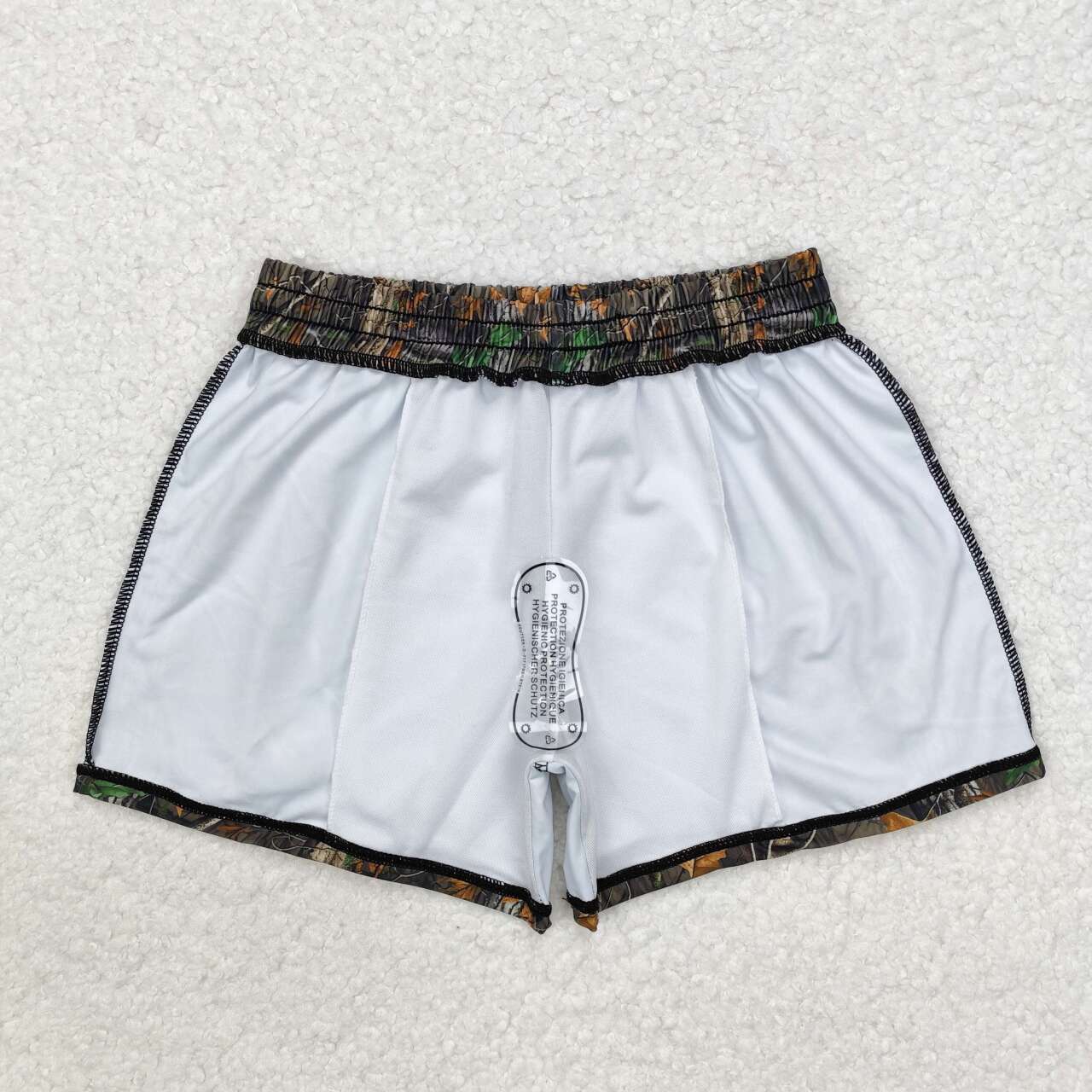 camo leaves Print short swim