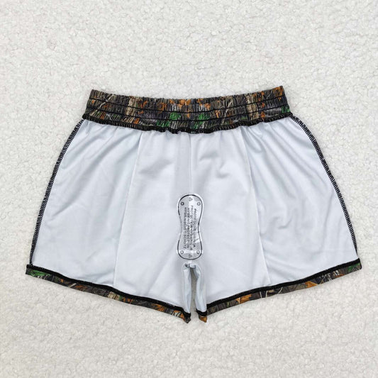 camo leaves Print short swim