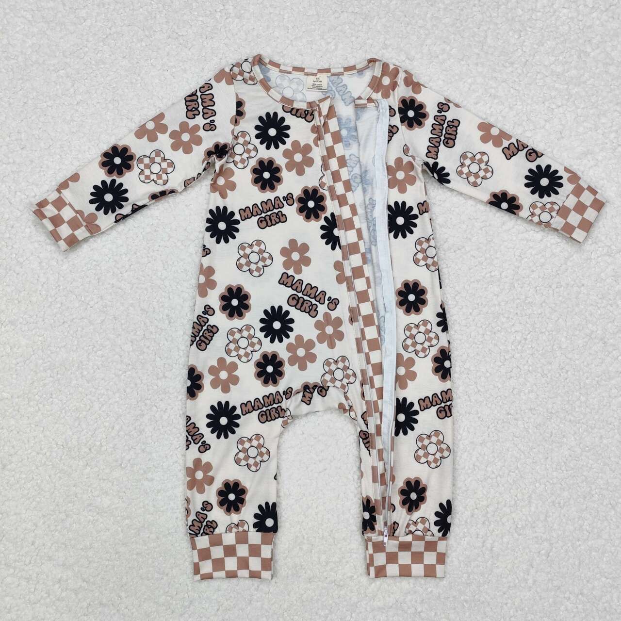 mama's Girls Baby Romper With zipper