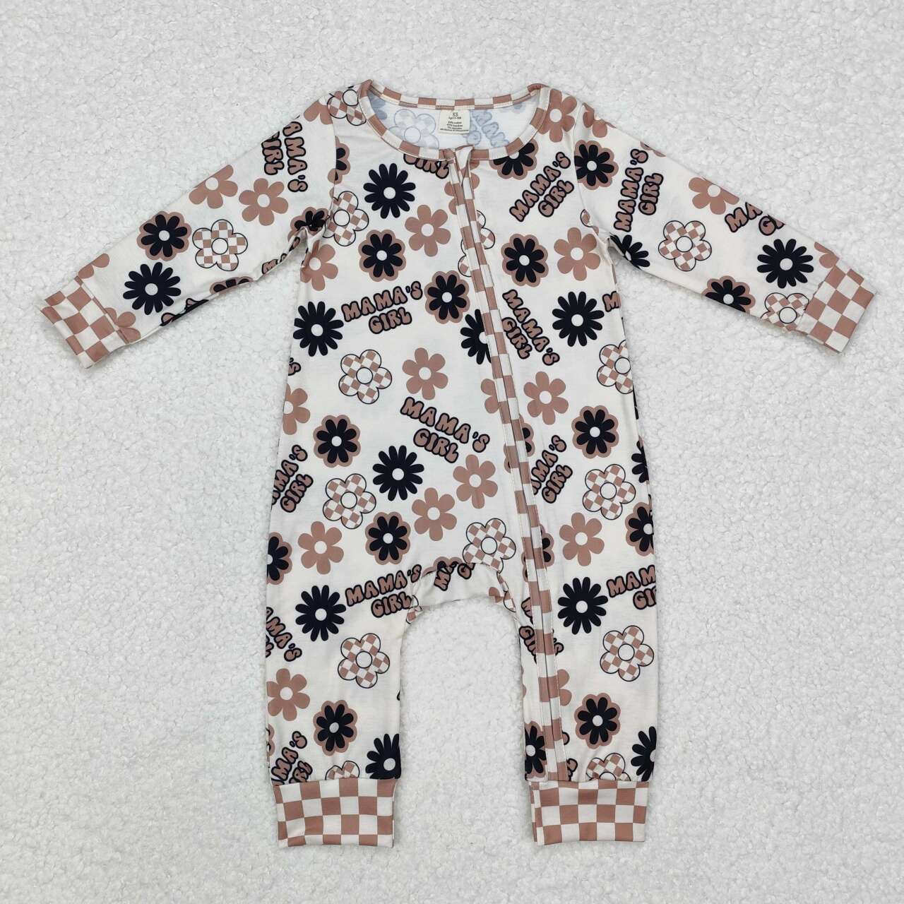mama's Girls Baby Romper With zipper