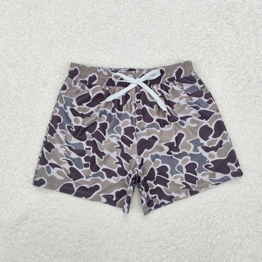 Camo Print short swim