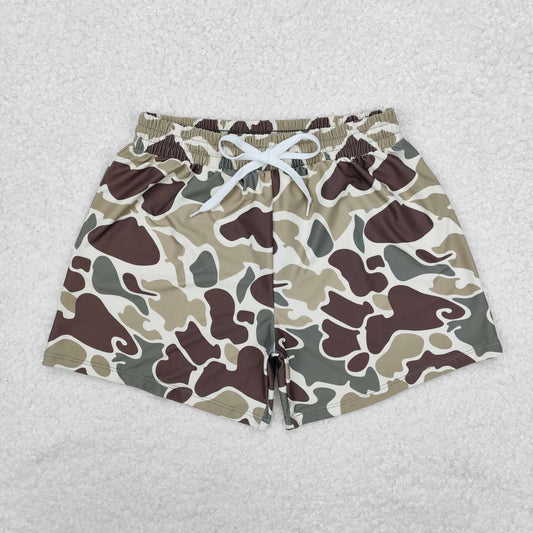 Camo Print short swim