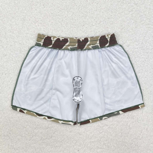 Camo Print short swim