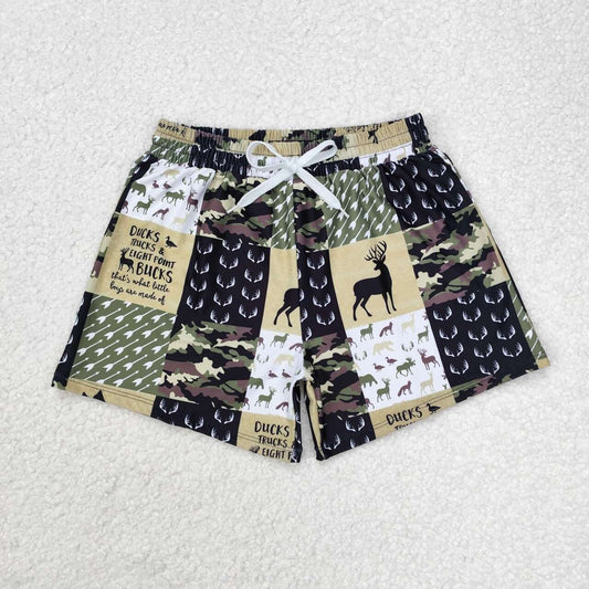 Deer Duck Print short swim
