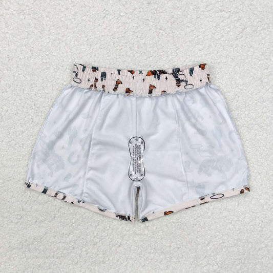 western Horse Print short swim