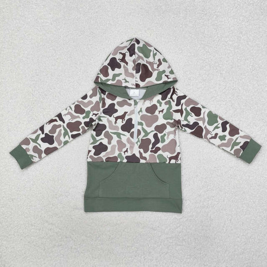 camo duck Print hooded