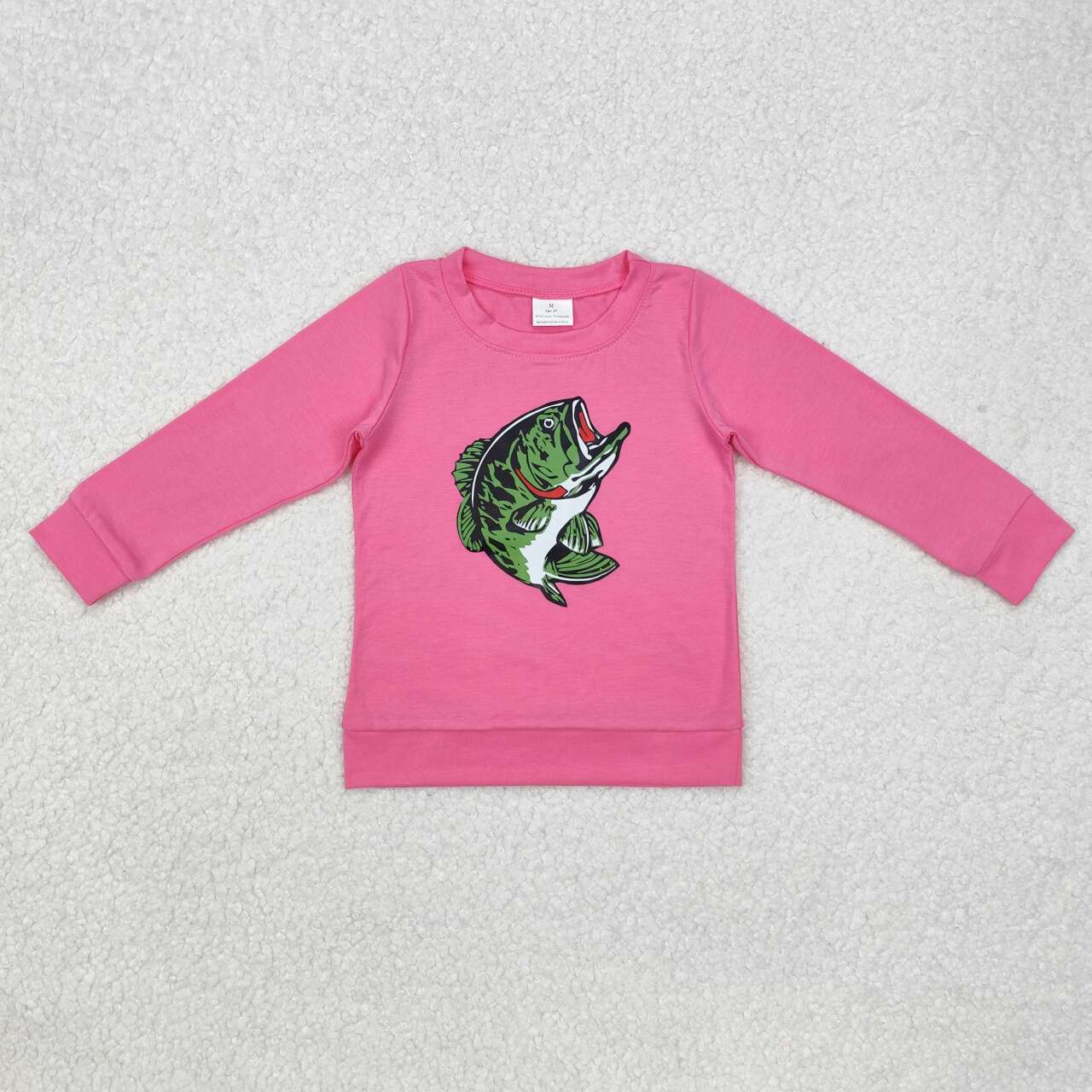 Hot Pink Vinyl Fish Long Sleeve Shirt