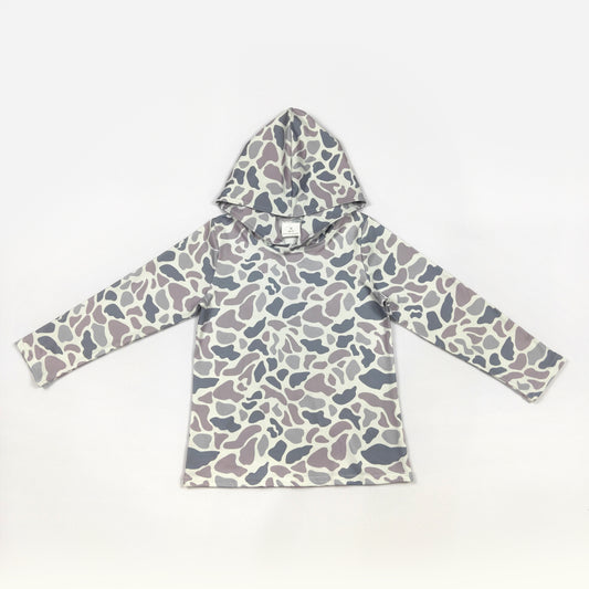 Grey camo print hoodies （ US Warehouse ）
