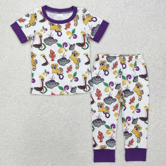 mardi gras lobster print boys outfits