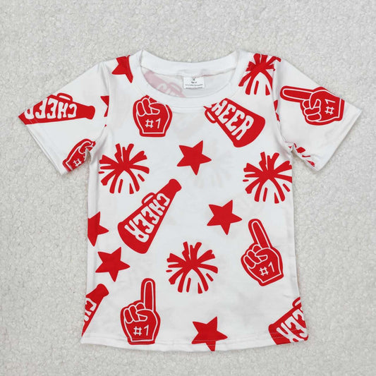 Red Cheer short sleeve Shirt