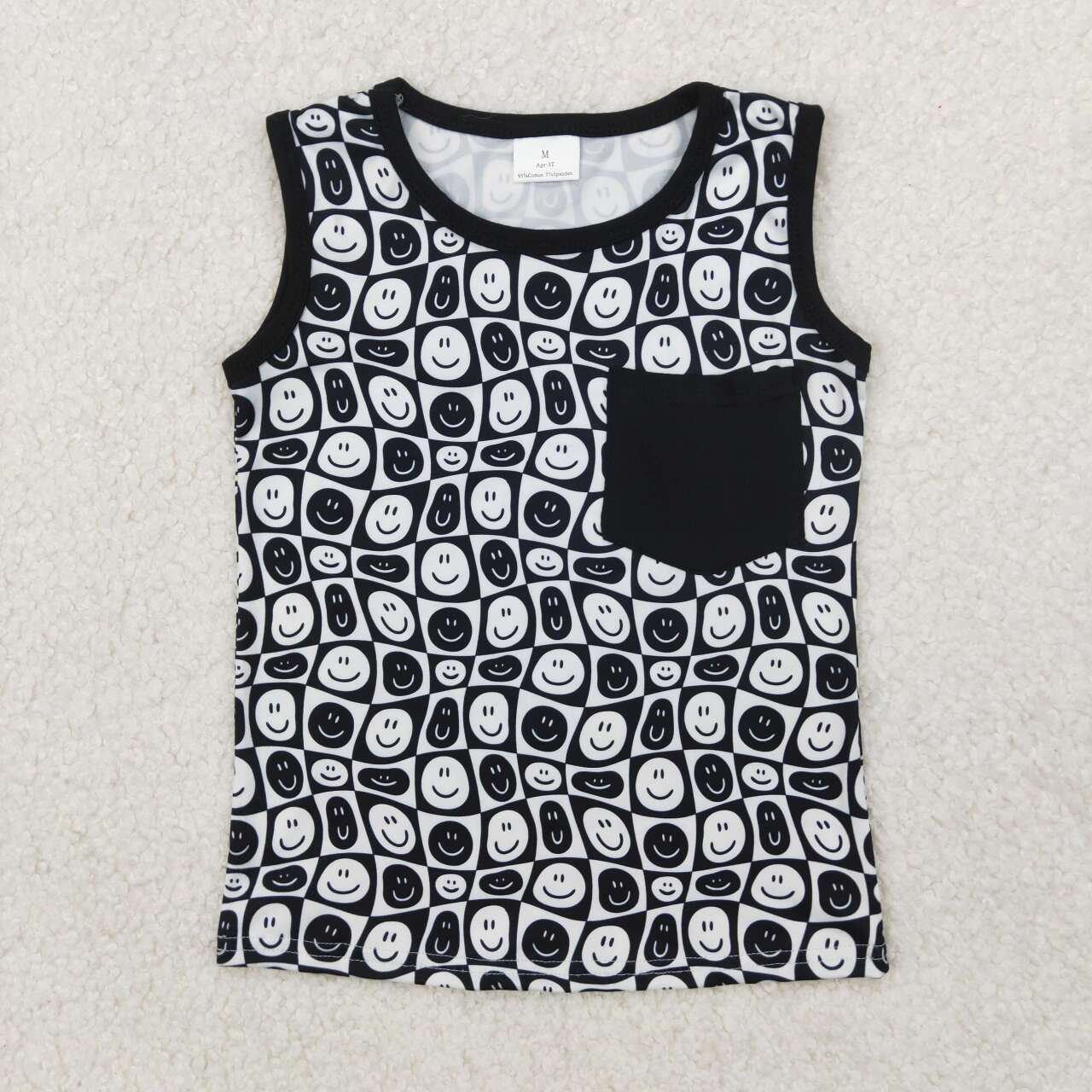 Black Smile Sleeveless shirt