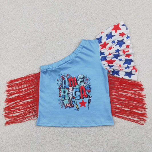 july of 4th Star with tassels shirt