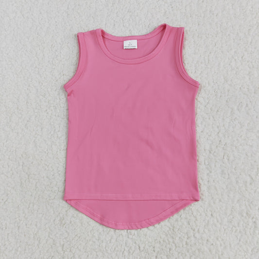 Pink girl yoga vest