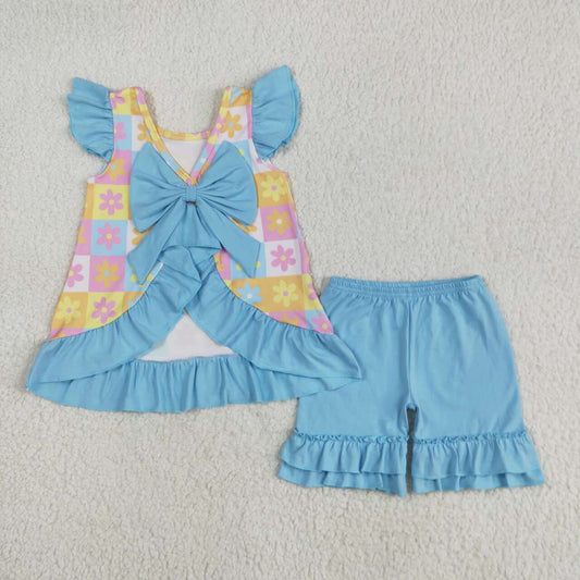 floral Girls Suit Summer Set