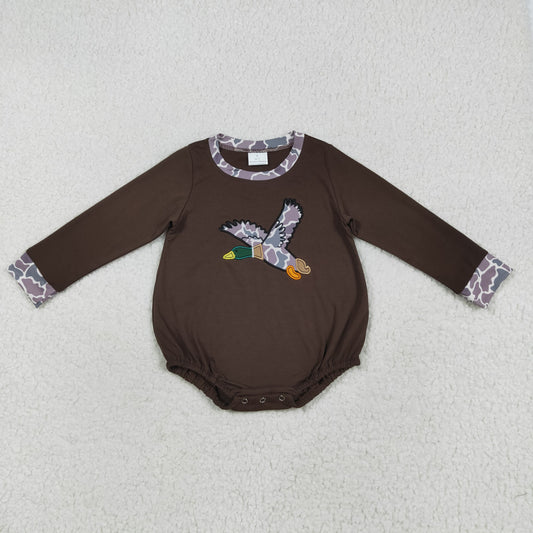 Camo Duck embroidered print Baby Romper LR2310