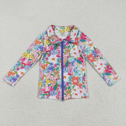 flowers yoga coat tops GT1061