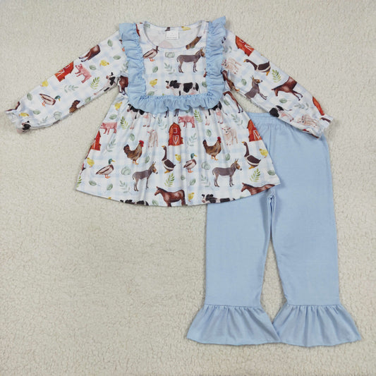 Fall farm animals Girls Set