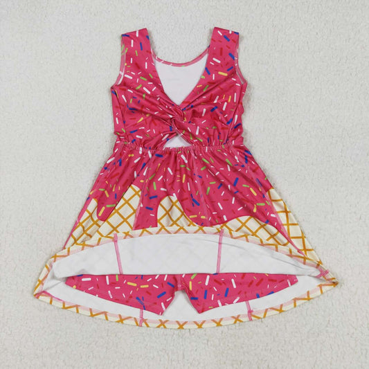 athletic Baseball Hot Pink Girls Dress GSD2747