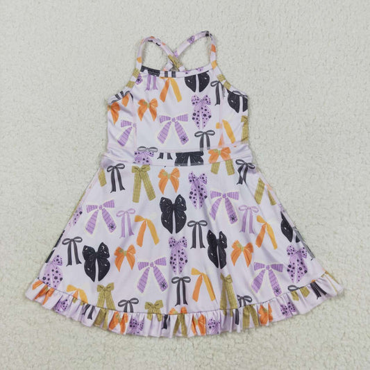 Halloween Athletic Bow Girls dresse GSD2737