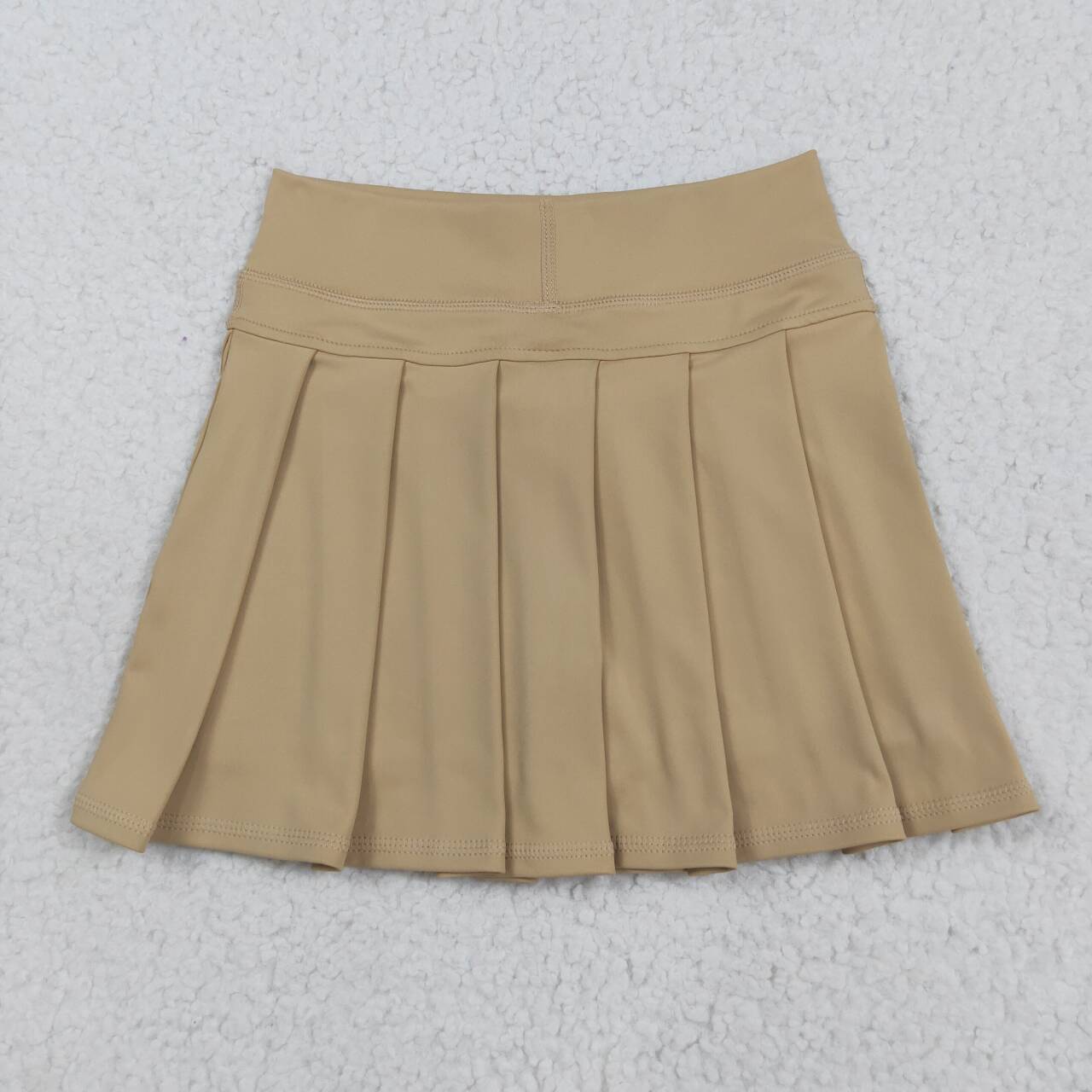 Khaki solid Kids yoga Short GLK0123