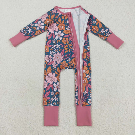 floral long sleeve Baby Romper LR2244